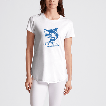 Sharks Lacrosse Adult Women's Sublimated Athletic T-Shirt Signature Lacrosse