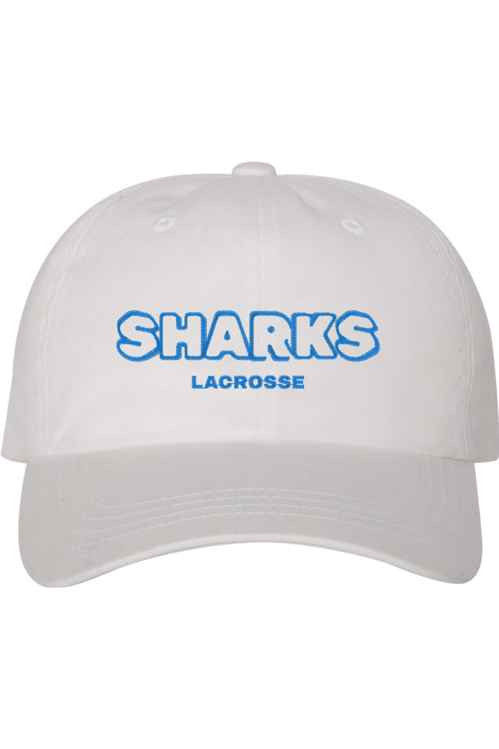 Sharks Lacrosse Embroidered Dad Hat Signature Lacrosse