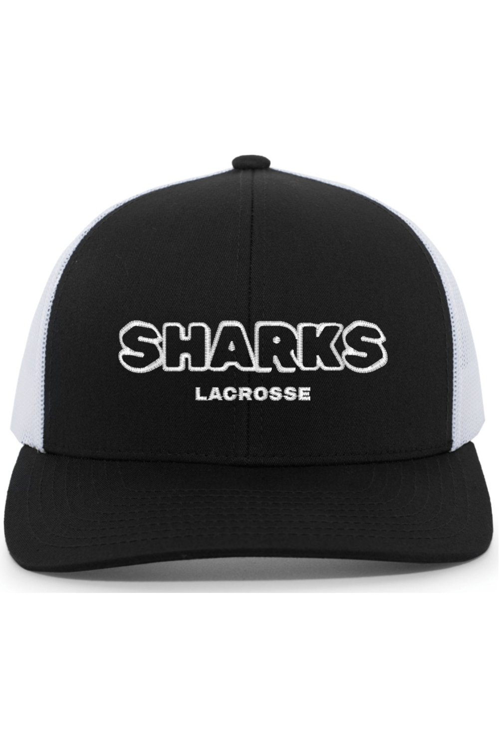 Sharks Lacrosse Embroidered Trucker Hat Signature Lacrosse