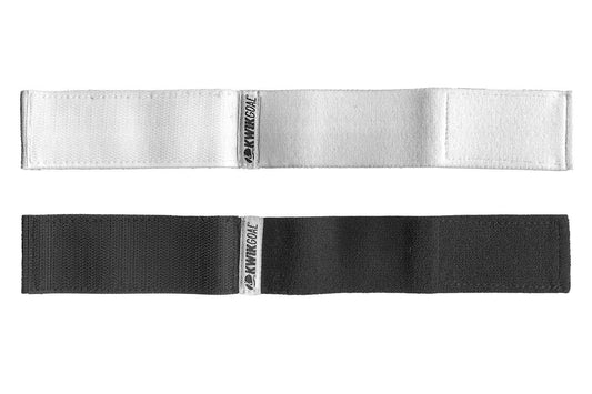 Shinguard Strap (White, Black) Signature Lacrosse