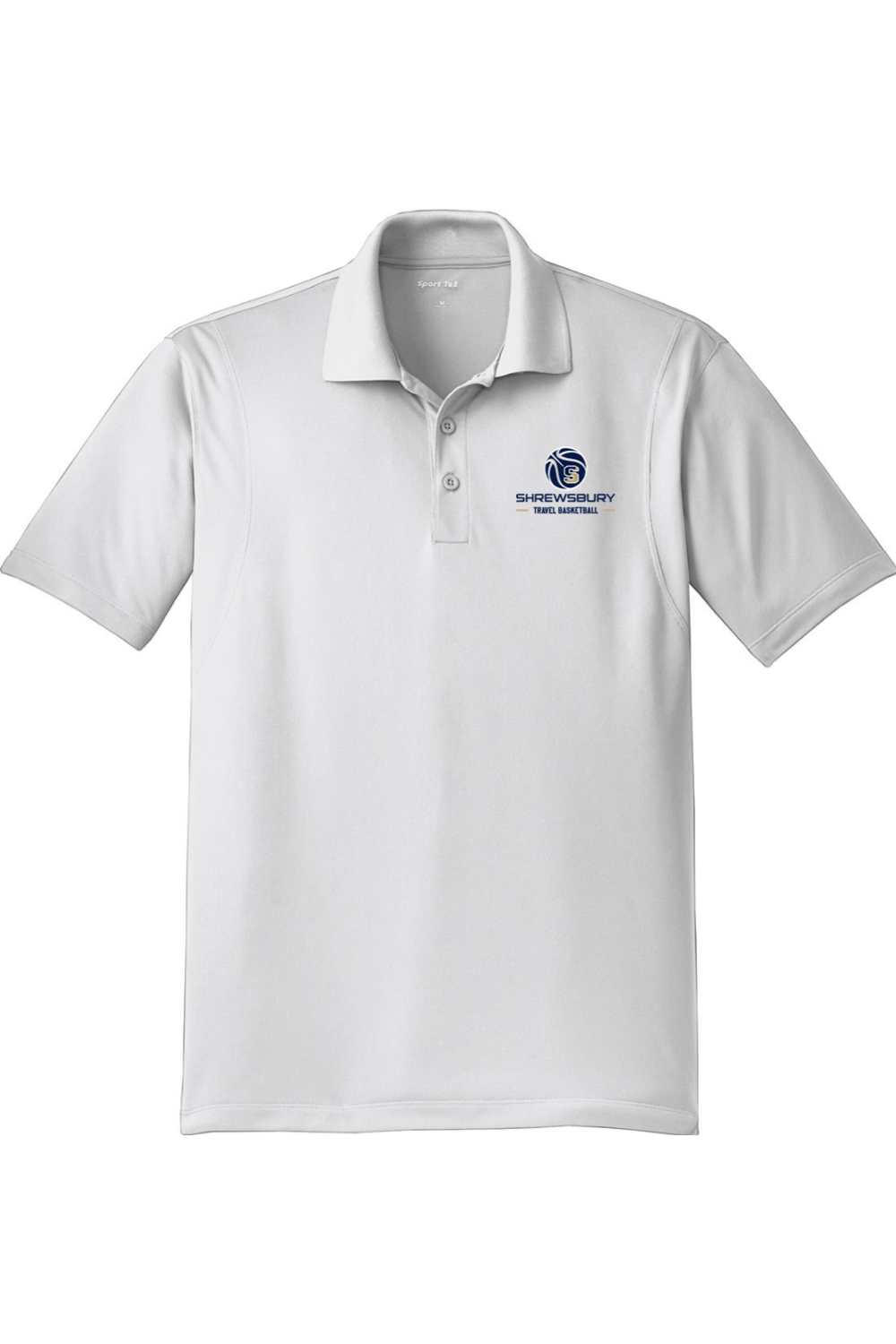 Shrewsbury Basketball Adult Embroidered Athletic Polo Signature Lacrosse