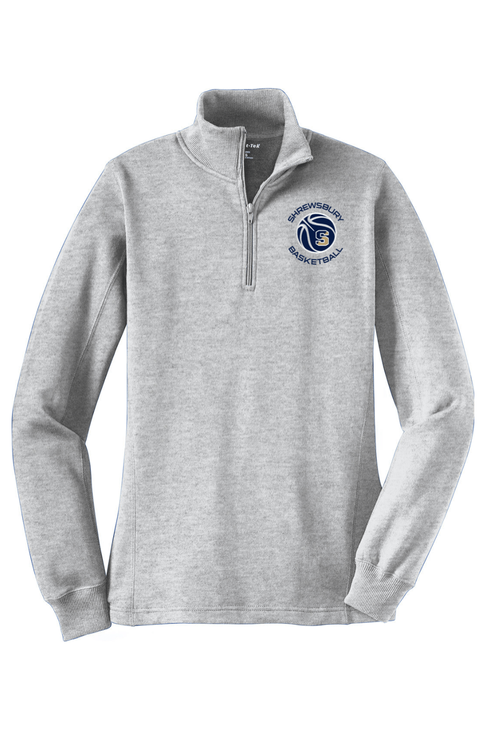 Shrewsbury Basketball Adult Women's Embroidered Quarter-Zip Pullover Signature Lacrosse