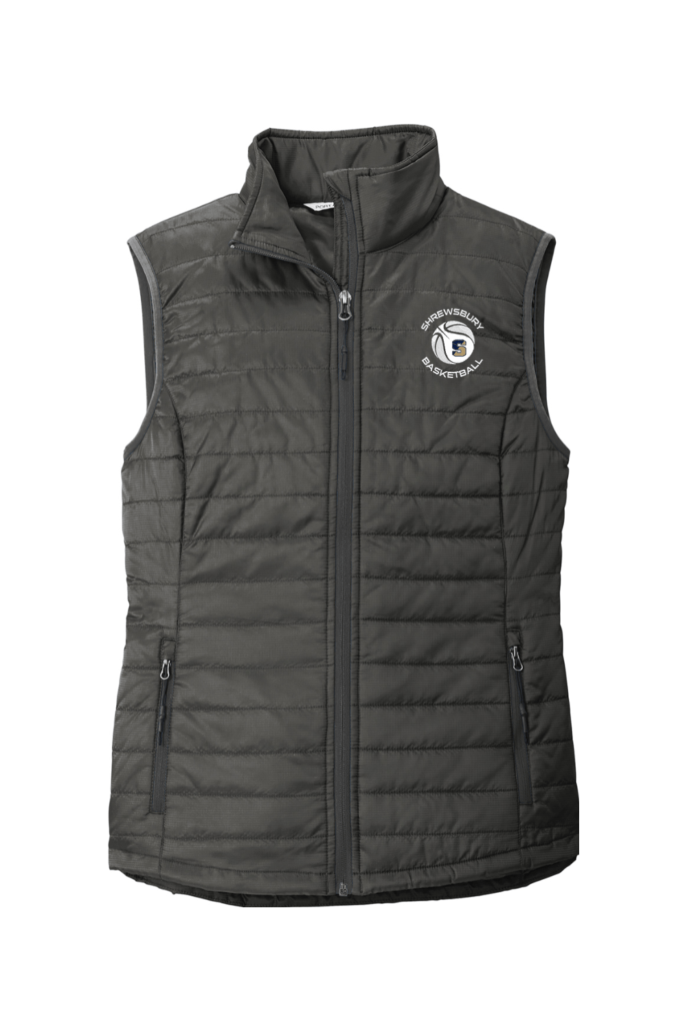 Shrewsbury Basketball Association Port Authority Ladies Packable Puffy Vest Signature Lacrosse