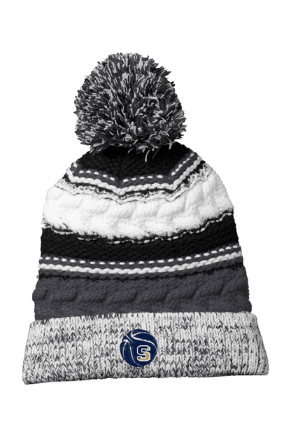 Shrewsbury Basketball Association Sport-Tek Pom Pom Team Beanie Signature Lacrosse