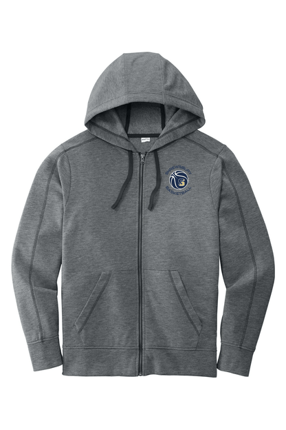 Shrewsbury Basketball Association Sport-Tek PosiCharge Tri-Blend Wicking Fleece Full-Zip Hooded Jacket Signature Lacrosse