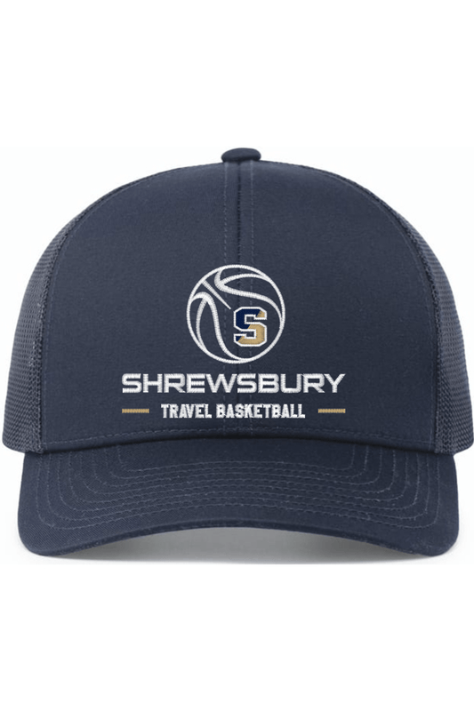 Shrewsbury Basketball Embroidered Trucker Hat Signature Lacrosse