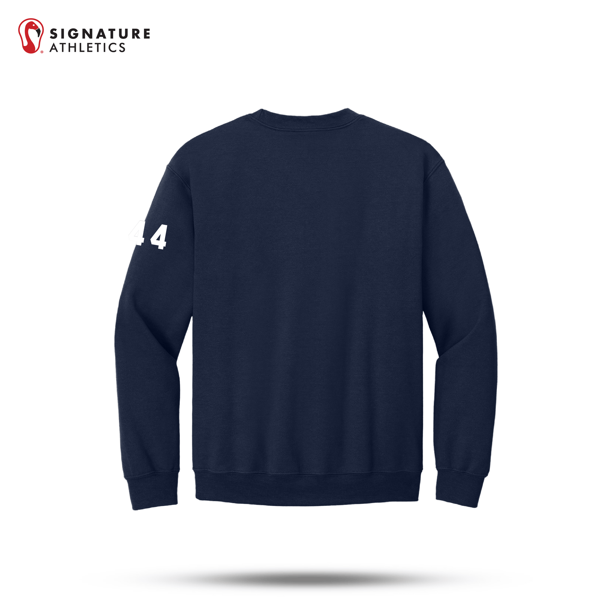 Shrewsbury Basketball Gildan Youth Heavy Blend Crewneck Navy Sweatshirt Number Signature Lacrosse