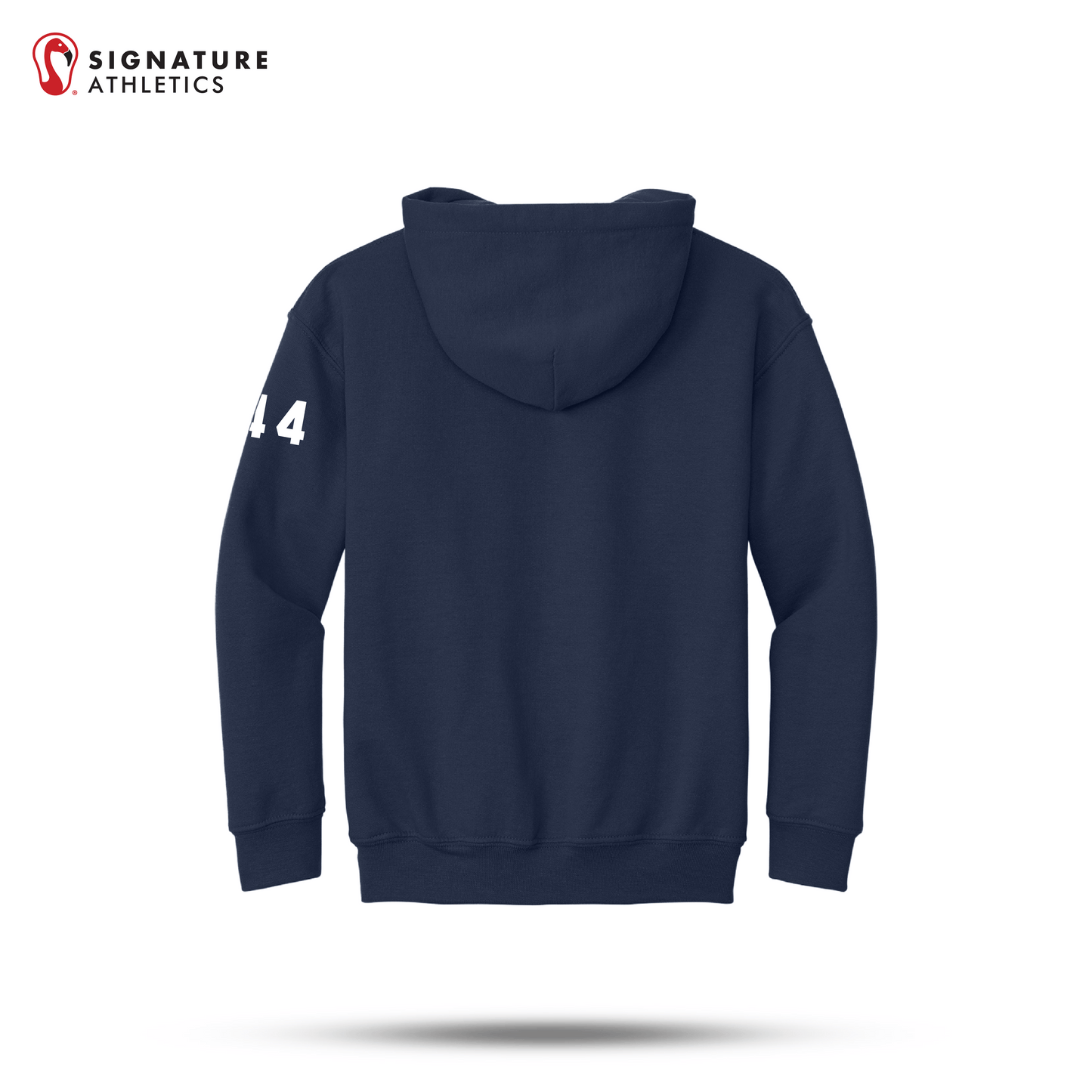 Shrewsbury Basketball Gildan Youth Heavy Blend Hooded Navy Sweatshirt Number Signature Lacrosse