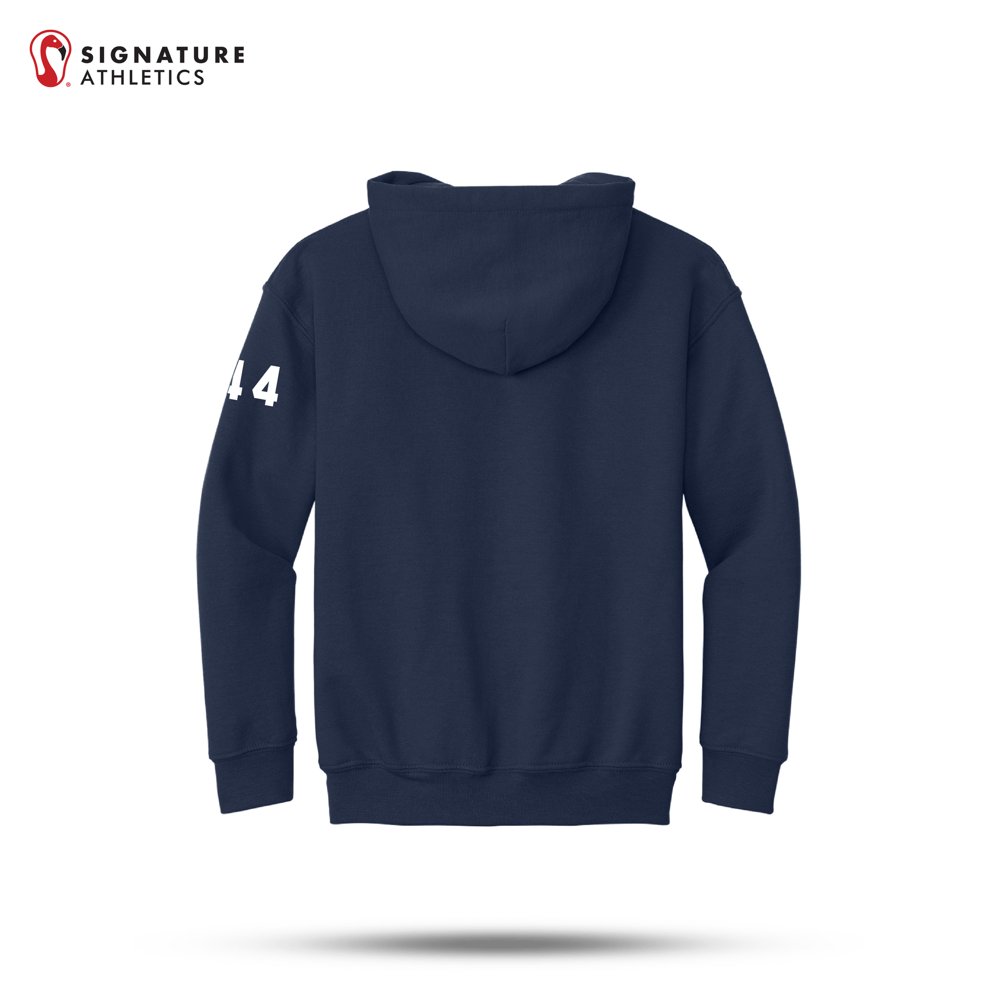 Shrewsbury Basketball Gildan Youth Heavy Blend Hooded Navy Sweatshirt Number Signature Lacrosse