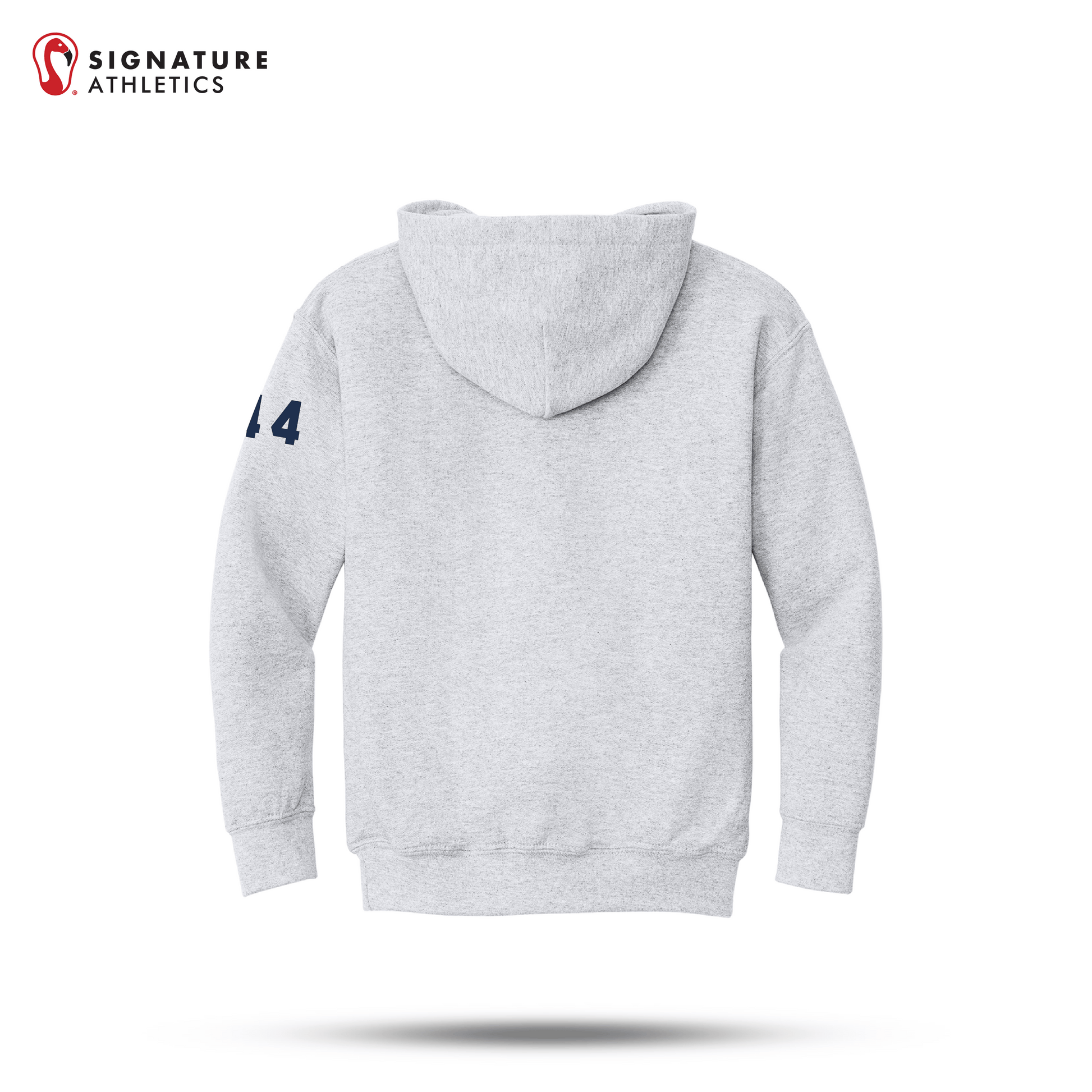 Shrewsbury Basketball Gildan Youth Heavy Blend Hooded Sport Grey Sweatshirt Number Signature Lacrosse