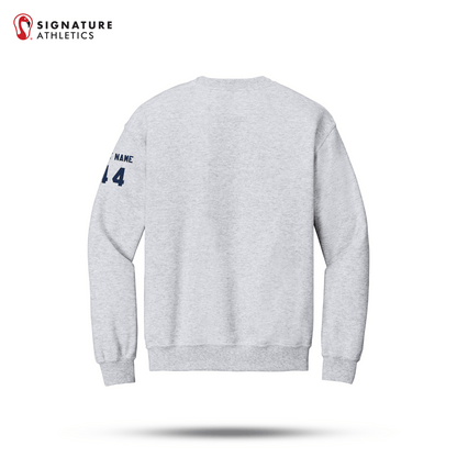 Shrewsbury Basketball Men's Gildan Heavy Blend Crewneck Ash Sweatshirt Number and Name Signature Lacrosse