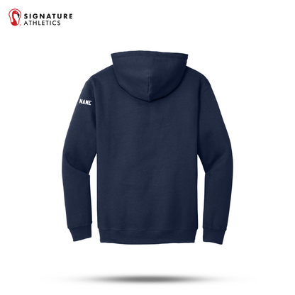 Shrewsbury Basketball Men's Gildan Heavy Blend Hooded Navy Sweatshirt Name Signature Lacrosse