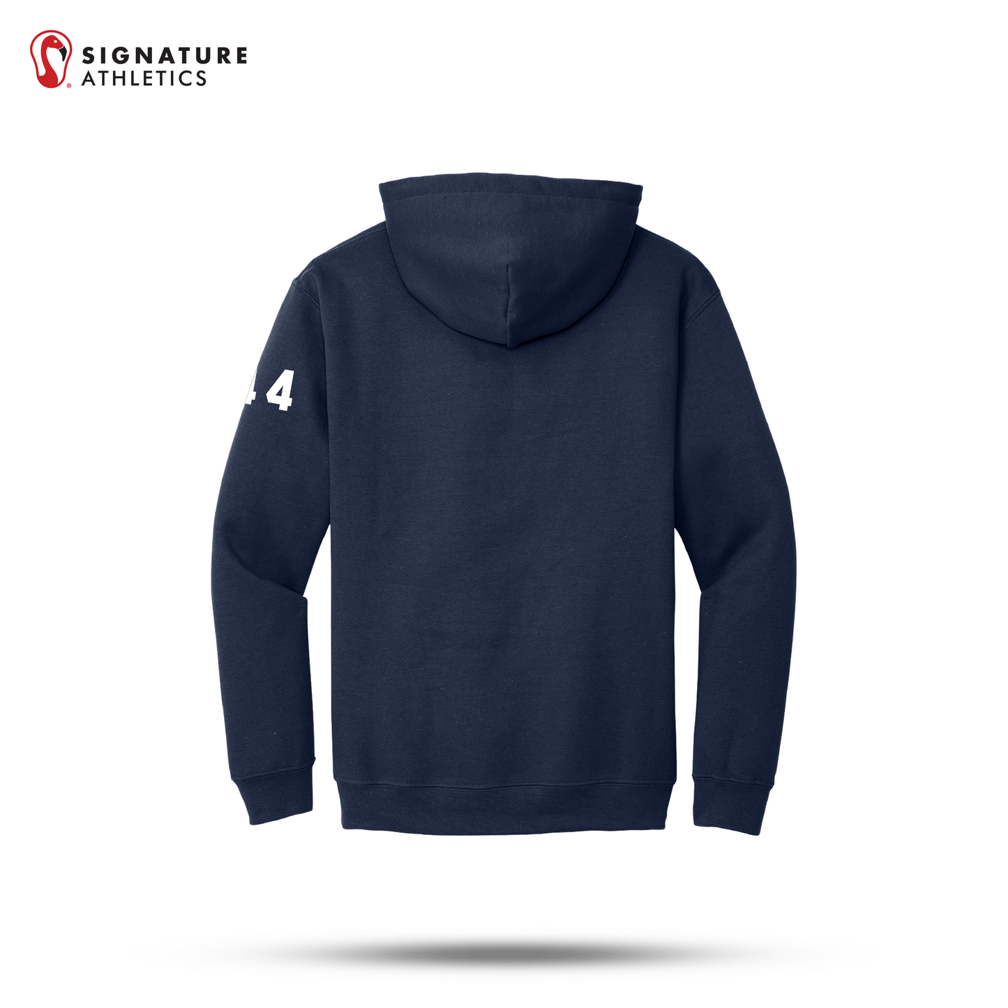Shrewsbury Basketball Men's Gildan Heavy Blend Hooded Navy Sweatshirt Number Signature Lacrosse