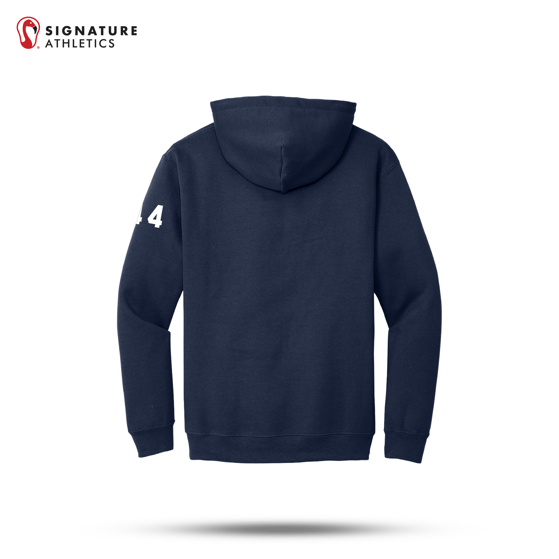 Shrewsbury Basketball Men's Gildan Heavy Blend Hooded Navy Sweatshirt Number Signature Lacrosse