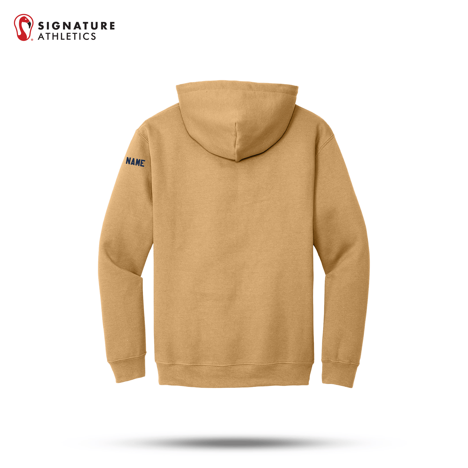 Shrewsbury Basketball Men's Gildan Heavy Blend Hooded Old Gold Sweatshirt Name Signature Lacrosse