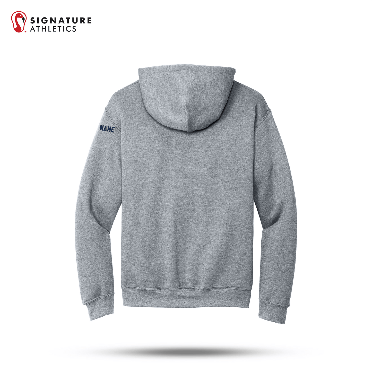 Shrewsbury Basketball Men's Gildan Heavy Blend Hooded Sport Grey Sweatshirt Name Signature Lacrosse