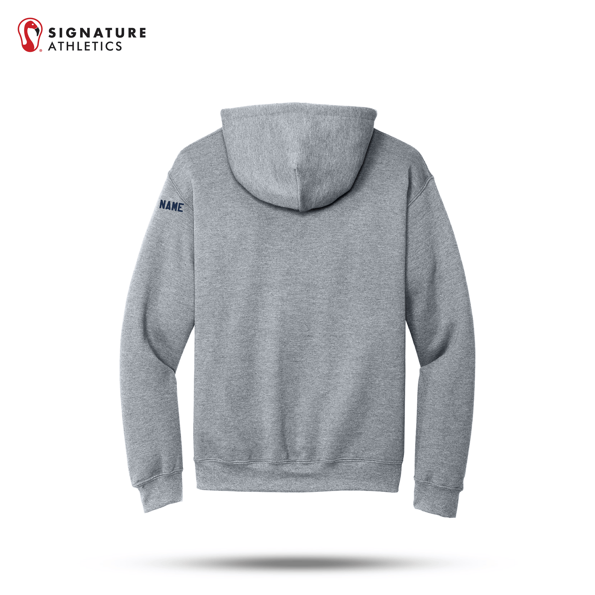 Shrewsbury Basketball Men's Gildan Heavy Blend Hooded Sport Grey Sweatshirt Name Signature Lacrosse