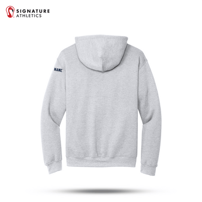 Shrewsbury Basketball Men's Gildan Heavy Blend Travel Hooded Ash Sweatshirt Name Signature Lacrosse