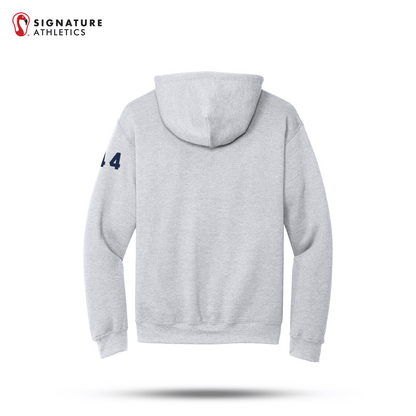 Shrewsbury Basketball Men's Gildan Heavy Blend Travel Hooded Ash Sweatshirt Number Signature Lacrosse