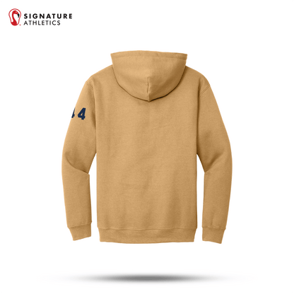 Shrewsbury Basketball Men's Gildan Heavy Blend Travel Hooded Old Gold Sweatshirt Number Signature Lacrosse