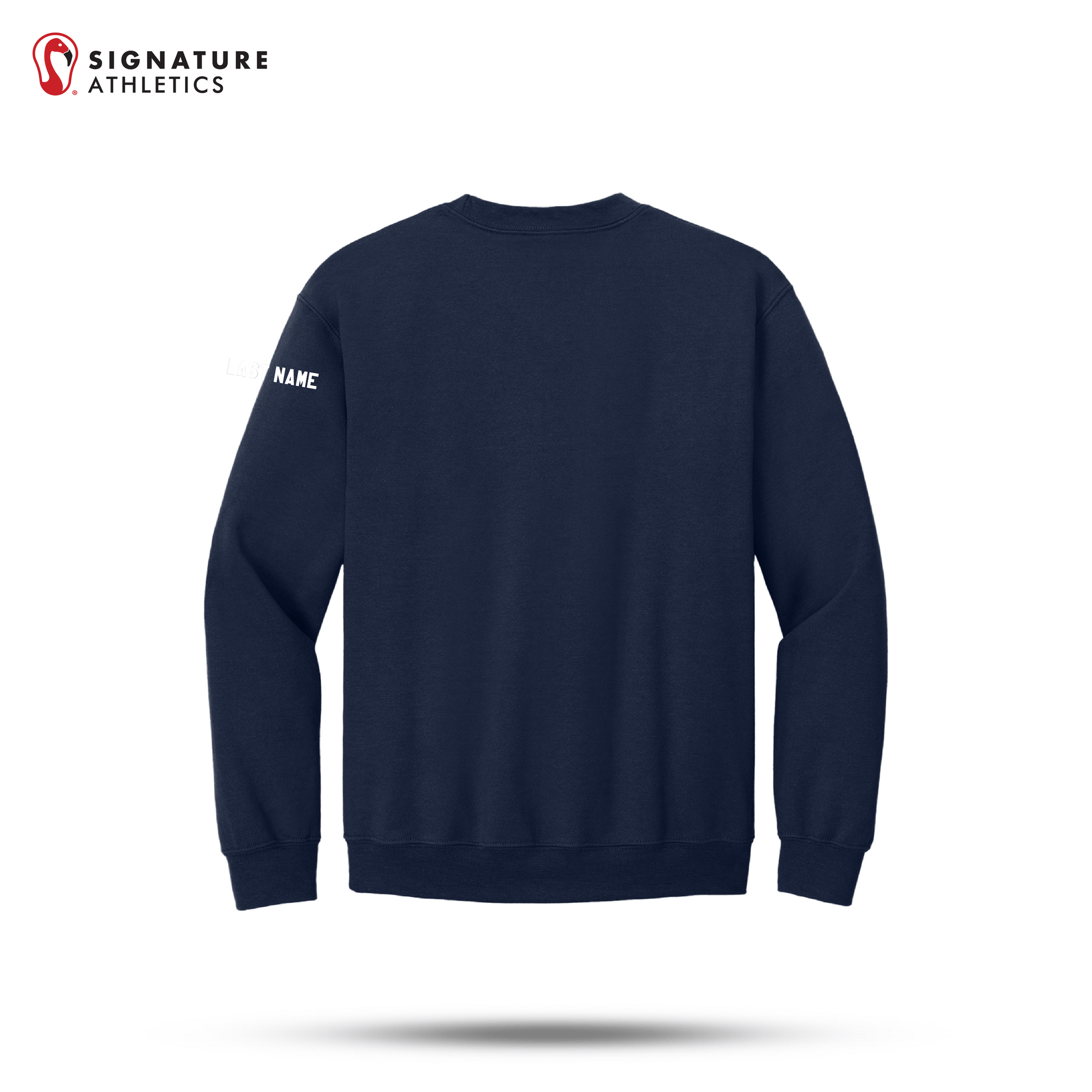 Shrewsbury Basketball Men's Gildan Youth Heavy Blend Crewneck Navy Sweatshirt Name Signature Lacrosse