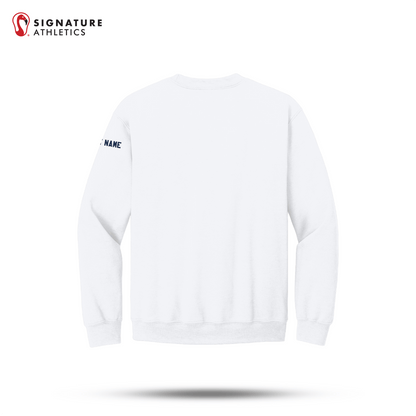 Shrewsbury Basketball Men's Gildan Youth Heavy Blend Crewneck White Sweatshirt Name Signature Lacrosse
