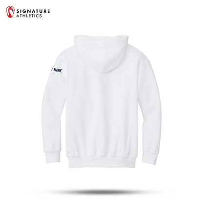 Shrewsbury Basketball Men's Gildan Youth Heavy Blend Hooded White Sweatshirt Name Signature Lacrosse