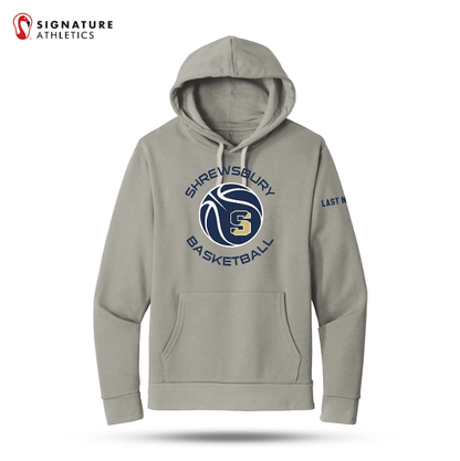 Shrewsbury Basketball Men's Next Level Apparel Adult Santa Barbara Ash Pullover Hoodie Name Signature Lacrosse