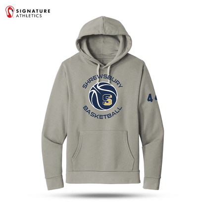 Shrewsbury Basketball Men's Next Level Apparel Adult Santa Barbara Ash Pullover Hoodie Number Signature Lacrosse
