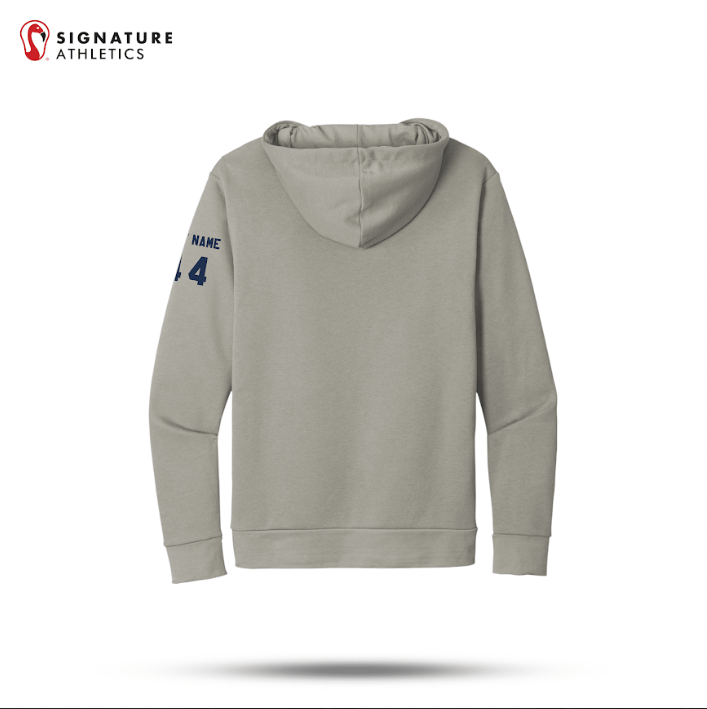 Shrewsbury Basketball Men's Next Level Apparel Adult Santa Barbara Ash Pullover Hoodie Number and Name Signature Lacrosse