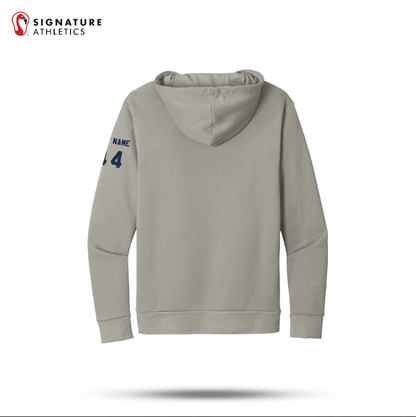 Shrewsbury Basketball Men's Next Level Apparel Adult Santa Barbara Ash Pullover Hoodie Number and Name Signature Lacrosse