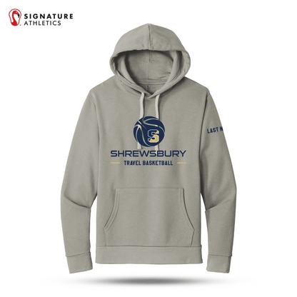 Shrewsbury Basketball Men's Next Level Apparel Adult Santa Barbara Ash Travel Pullover Hoodie Name Signature Lacrosse