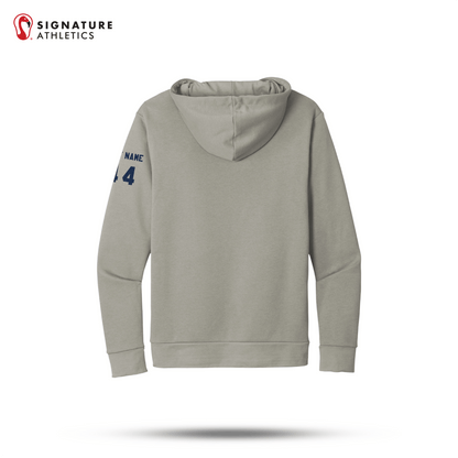 Shrewsbury Basketball Men's Next Level Apparel Adult Santa Barbara Ash Travel Pullover Hoodie Number and Name Signature Lacrosse