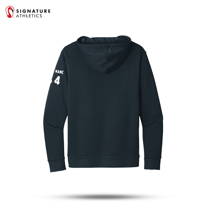 Shrewsbury Basketball Men's Next Level Apparel Adult Santa Barbara Midnight Navy Pullover Hoodie Number and Name Signature Lacrosse