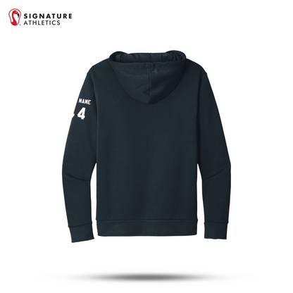 Shrewsbury Basketball Men's Next Level Apparel Adult Santa Barbara Midnight Navy Travel Pullover Hoodie Number and Name Signature Lacrosse