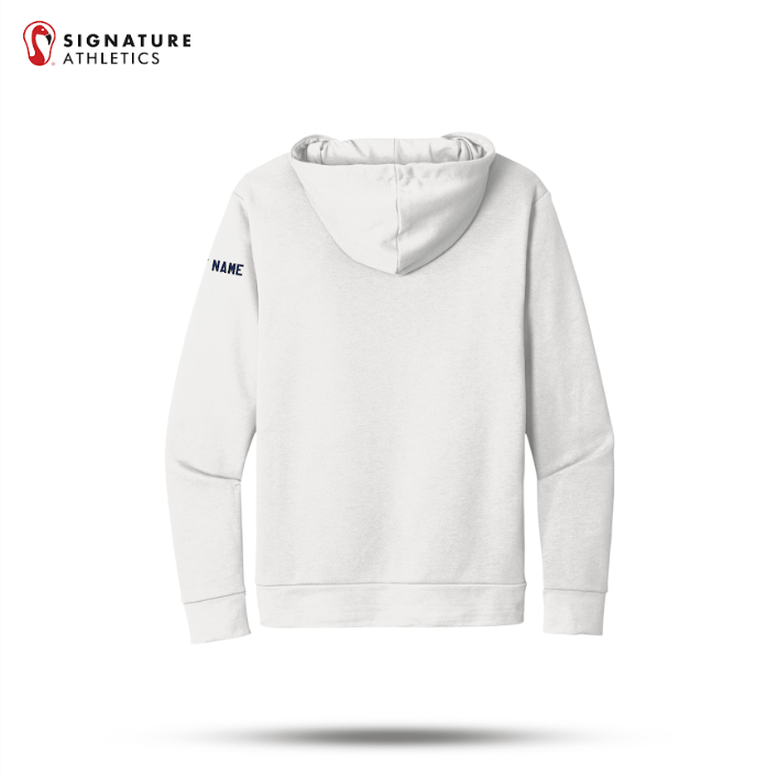 Shrewsbury Basketball Men's Next Level Apparel Adult Santa Barbara White Pullover Hoodie Name Signature Lacrosse