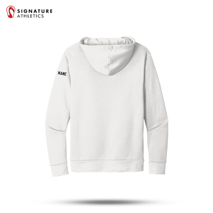 Shrewsbury Basketball Men's Next Level Apparel Adult Santa Barbara White Pullover Hoodie Name Signature Lacrosse