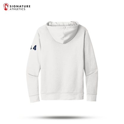 Shrewsbury Basketball Men's Next Level Apparel Adult Santa Barbara White Pullover Hoodie Number Signature Lacrosse