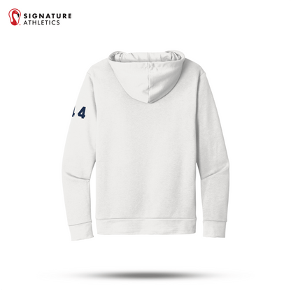 Shrewsbury Basketball Men's Next Level Apparel Adult Santa Barbara White Travel Pullover Hoodie Number Signature Lacrosse