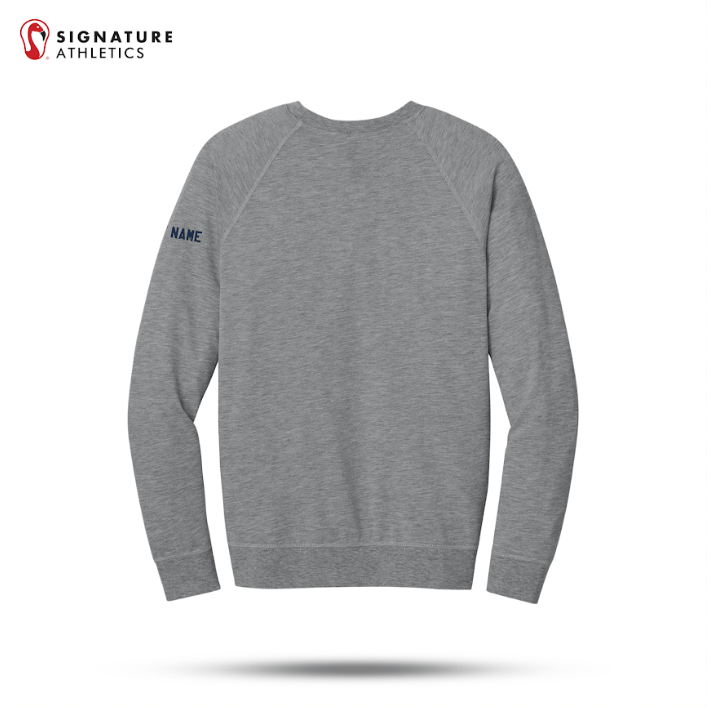 Shrewsbury Basketball Men's Next Level Apparel Laguna Raglan Heather Grey Sweatshirt Name Signature Lacrosse