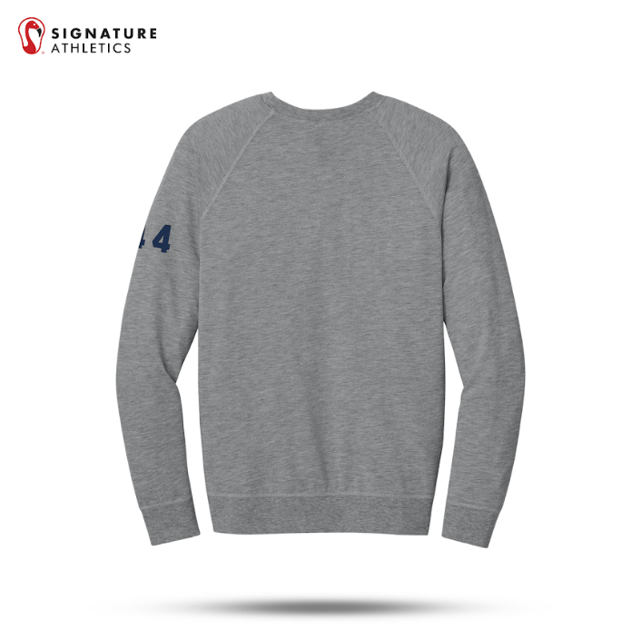 Shrewsbury Basketball Men's Next Level Apparel Laguna Raglan Heather Grey Sweatshirt Number Signature Lacrosse