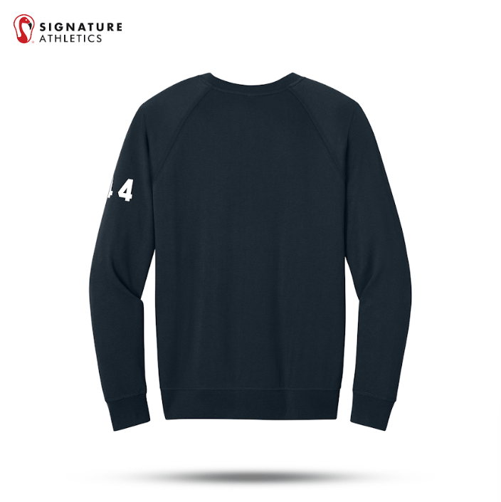 Shrewsbury Basketball Men's Next Level Apparel Laguna Raglan Midnight Navy Sweatshirt Number Signature Lacrosse