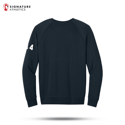 Shrewsbury Basketball Men's Next Level Apparel Laguna Raglan Midnight Navy Sweatshirt Number Signature Lacrosse