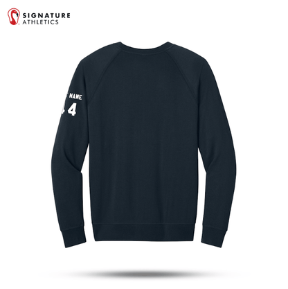 Shrewsbury Basketball Men's Next Level Apparel Laguna Raglan Midnight Navy Sweatshirt Number and Name Signature Lacrosse