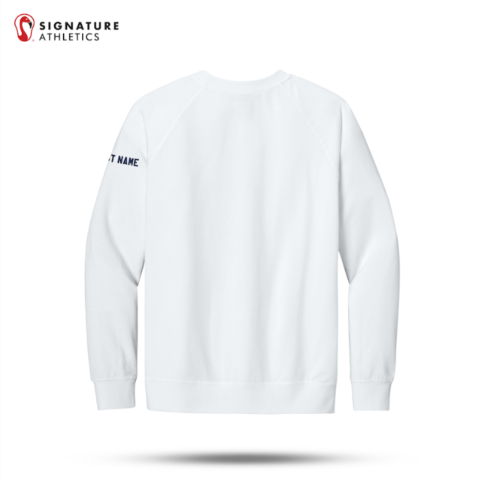 Shrewsbury Basketball Men's Next Level Apparel Laguna Raglan White Sweatshirt Name Signature Lacrosse