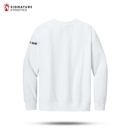 Shrewsbury Basketball Men's Next Level Apparel Laguna Raglan White Sweatshirt Name Signature Lacrosse