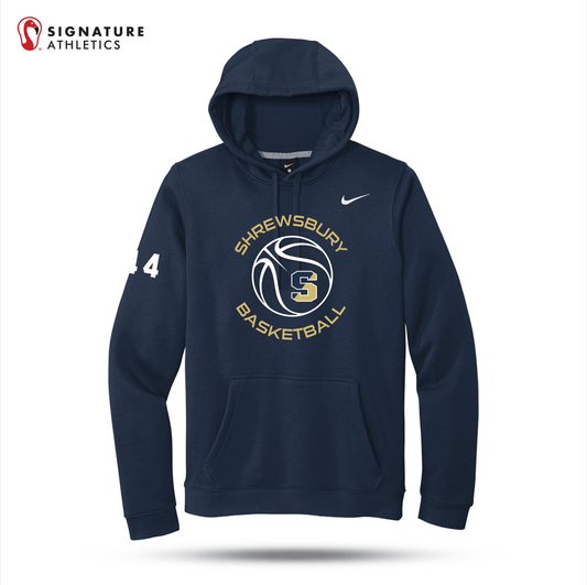 Shrewsbury Basketball Men's Nike Club Fleece Pullover Hoodie Number Signature Lacrosse