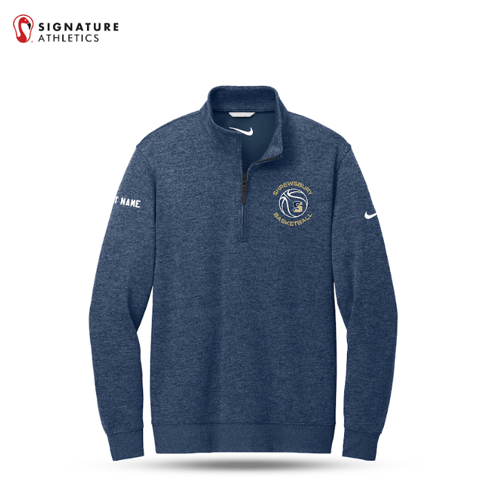 Shrewsbury Basketball Men's Nike Dri FIT Corporate Q Zip Name Signature Lacrosse