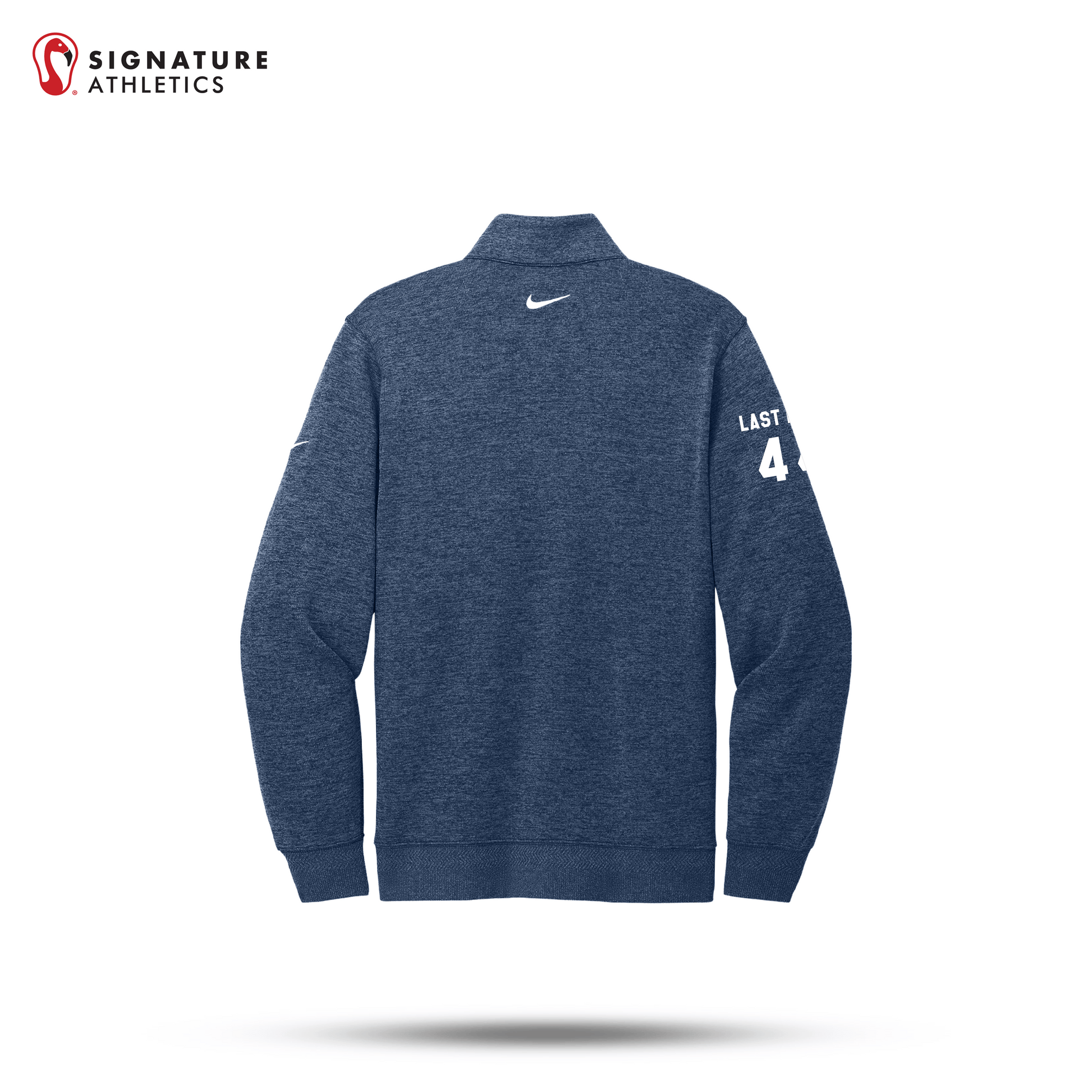 Shrewsbury Basketball Men's Nike Dri FIT Corporate Q Zip Number and Name Signature Lacrosse