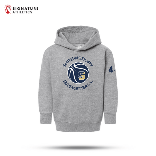 Shrewsbury Basketball Men's Rabbit Skins Toddler Heather Fleece Hoodie Number Signature Lacrosse